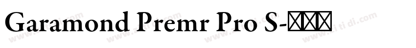 Garamond Premr Pro S字体转换